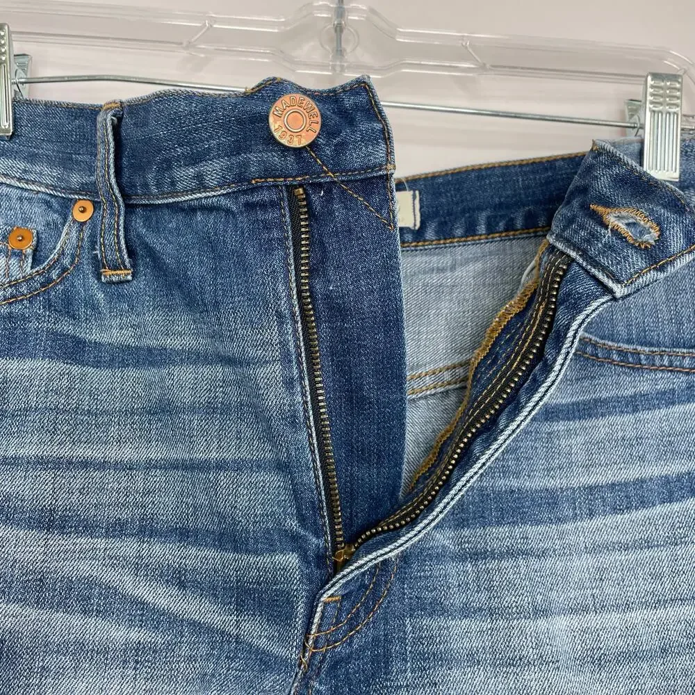 Madewell distressed denim short shorts women's size 28